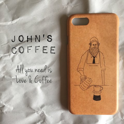 【♡×3000】iPhoneケース 『john's coffee 』