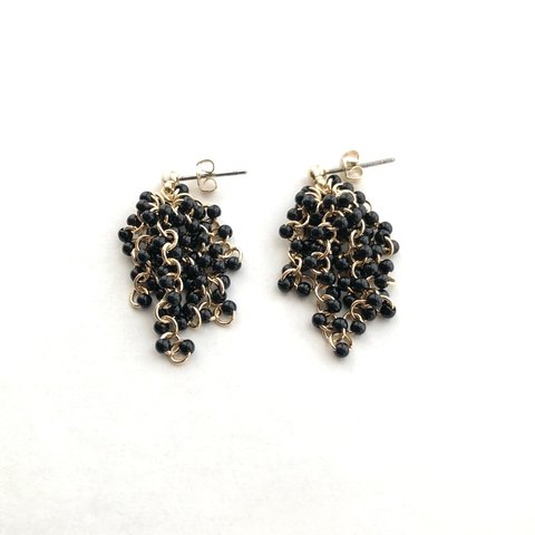 ーJolie Joliー　パールピアス/イヤリング【Black】