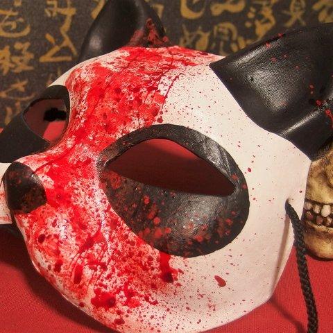 猫面「狂死熊猫ーMAD DEAD PANDAー」マット仕上げ