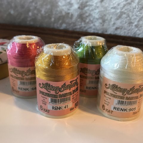 お好きな色9点で✳︎ オヤ 糸 トルコ伝統手芸 altinbasak  OYA yarn