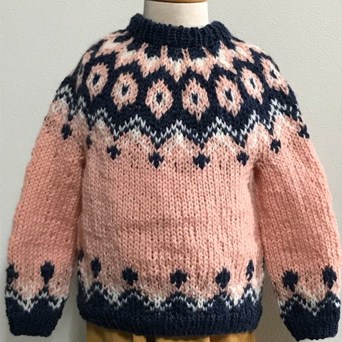 子供手編みセーター