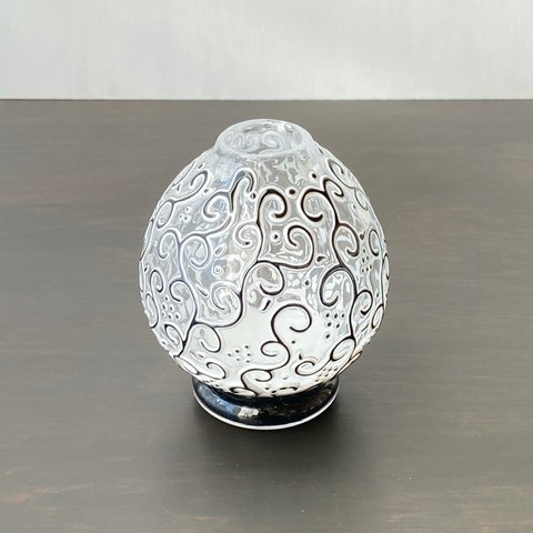 pattern vase　紺唐草