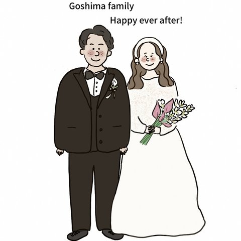 全身イラスト wedding