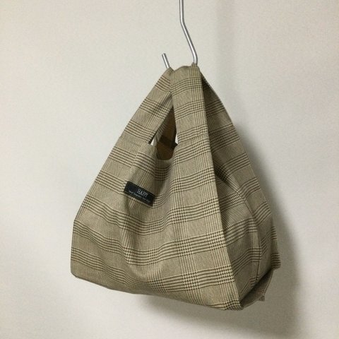 コンビニ弁当サイズのレジ袋型布バッグ