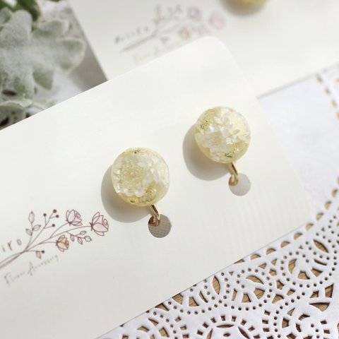 onedrop_earring＊ lemon_レモン ＊ aiiro