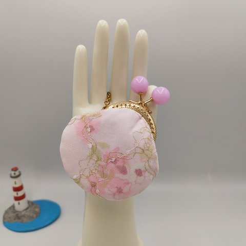 【ハンドメイド】がま口ポーチ キーホルダー