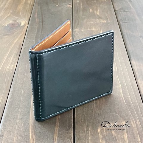 HORWEEN シェルコードバン × クロムエクセル マネークリップ