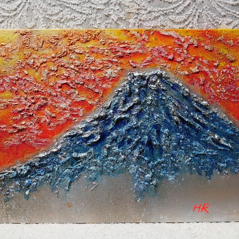 油絵 富士山 F6号