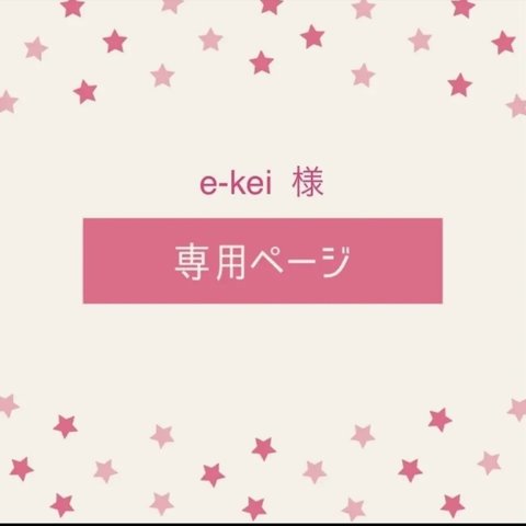 e-kei 様専用ページ