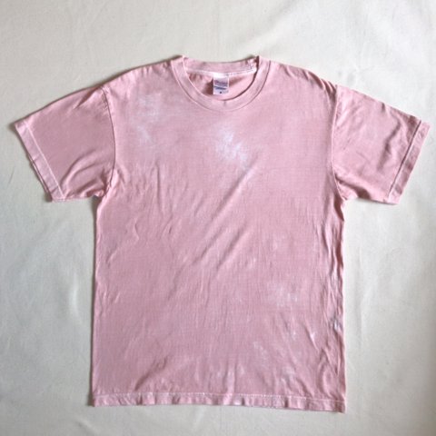 送料無料　ほんのり桜色 sakura 泥染Tシャツ メンズMサイズ