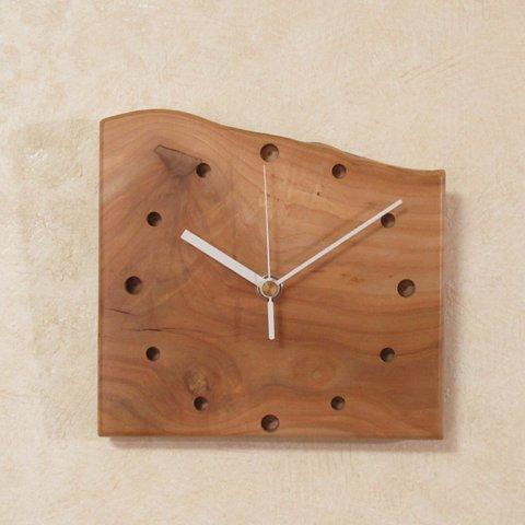 希少材《林檎》 木製時計⑤（掛け時計）