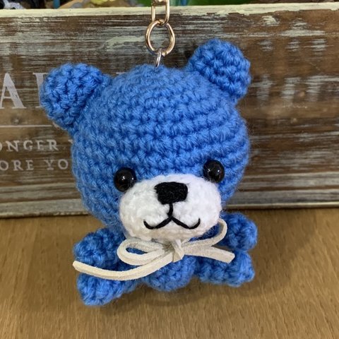 クマのキーホルダー🐻ブルー