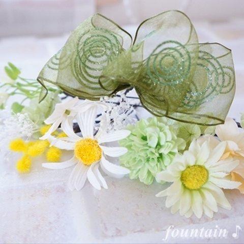 ヘアアクセサリー　お花の髪飾り　＜送料無料＞