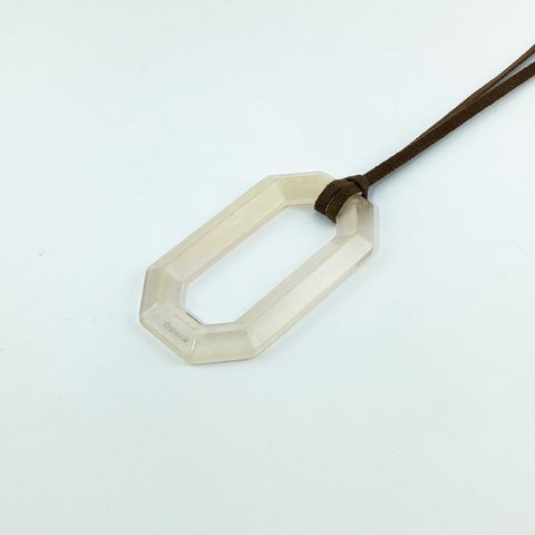 Pendant Glass Holder ペンダント グラスホルダー ＜スクエア＞（L37 white lame）