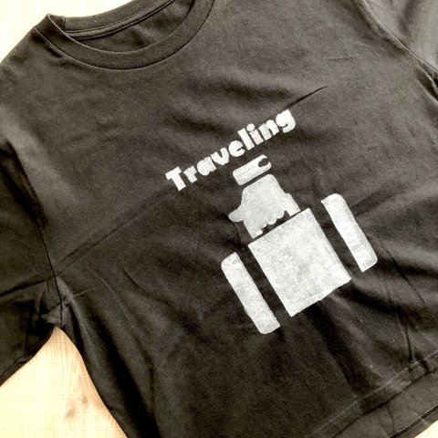 旅行鞄 ~Traveling~ Tシャツ　ディープブラック×アッシュグレー