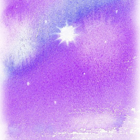 チャネルアート・ひびき「紫の惑星・水の音」