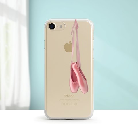 《Ballet Shoes》 クリアソフト ケース iPhone13, 13 Pro, Max 対応 