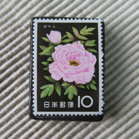 日本　花切手ブローチ9234
