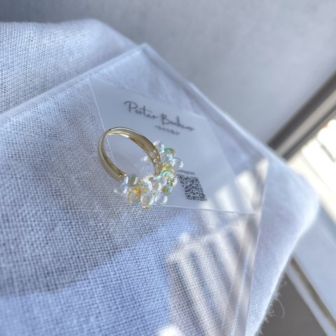 No.197 clear yellow base ring