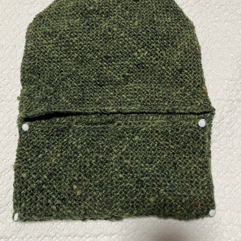 手織り 　バラクラバ風帽子　 