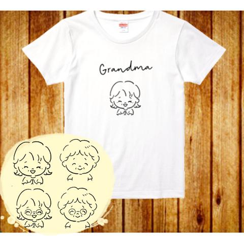 リニューアル★ＧｒａｎｄｍａイラストＴシャツ★リンクコーデ☆おばあちゃんと一緒に★ 