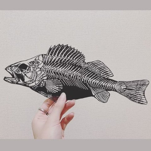 切り絵作品　魚(受注生産)