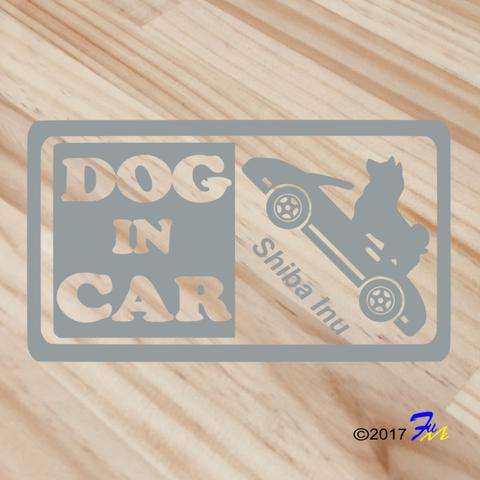 DOG IN CAR 柴犬 ステッカー