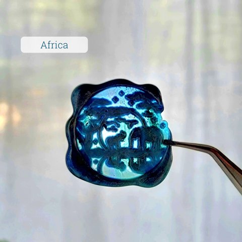 New！ 3D「Aflica」ゾウ  象  アフリカ  2.5㌢  シーリングスタンプヘッド  ワックス