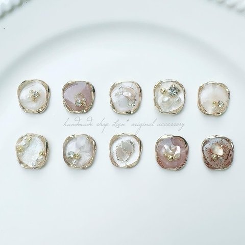 10design 選べる nuance clear ピアス/イヤリング 