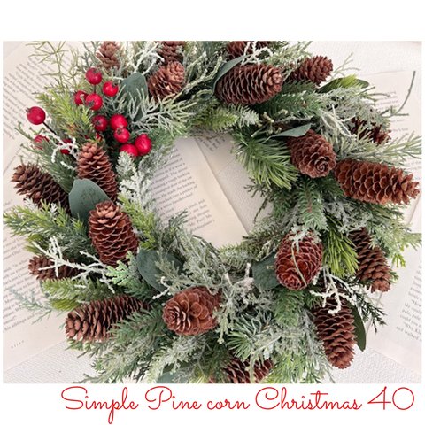 送料込＊Simple Pine cone Christmas  40cm