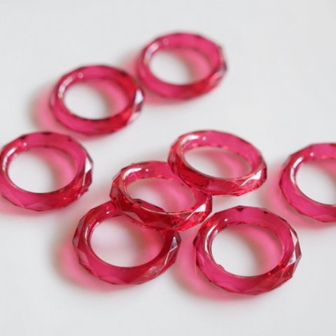   IMPORT 【8個】flame Acrylring＊アクリルリング