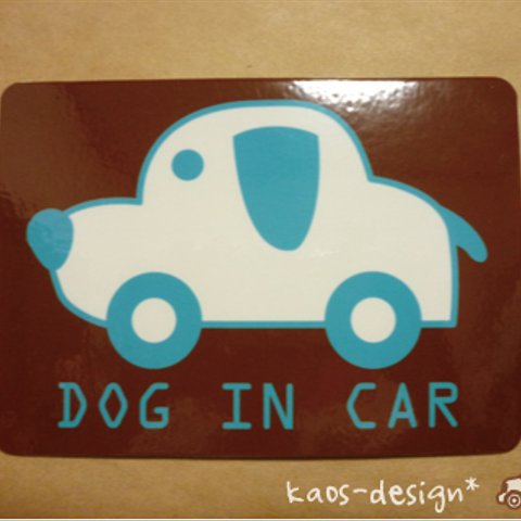☆★車用DOG IN CARサインマグネット★☆