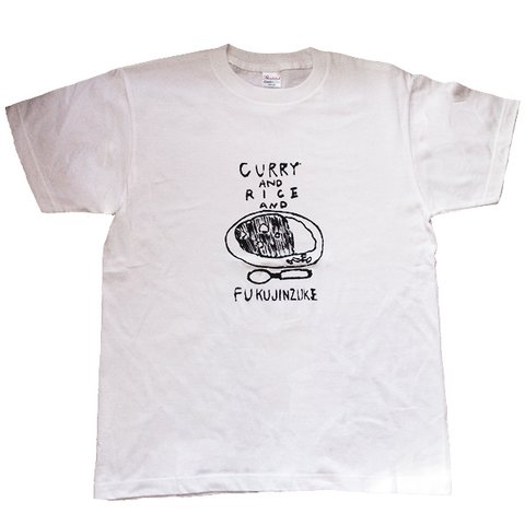 【受注販売】「CURRY & RICE & FUKUJINZUKE」Tシャツ