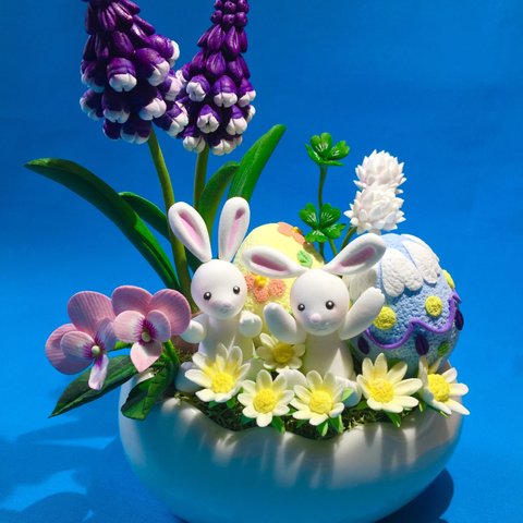 イースターアレンジ 「Happy Easter🍀(ピンク)」