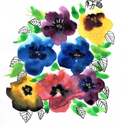 【原画】PANSY waiting for spring