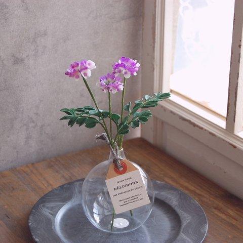 ◆粘土のお花◆　蓮華（れんげ）をお部屋に・・・R653