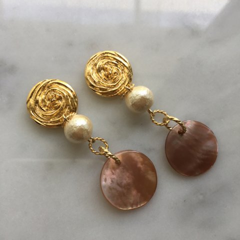 ❤ 再販  太陽と月   ～piece/earrings～