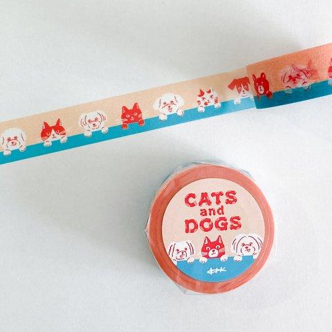 マスキングテープ　CATS and DOGS