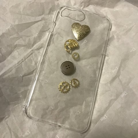 iPhone7plus ハンドメイド カボションケース 