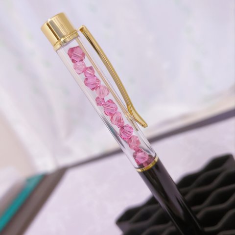 週末限定 800円 Mother's Day♡ 母の日ギフト スワロフスキー ボールペン ローズ×ライトローズ 