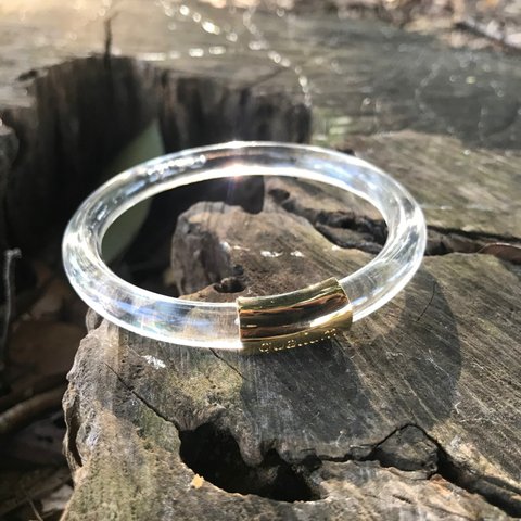 ＜全コーデ対応＞　クリアハート　　BANGLE（65mm）