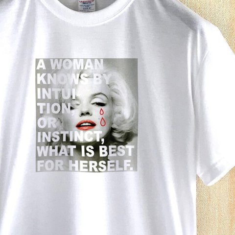 Woman's intuition / サマーTシャツ / WHITE