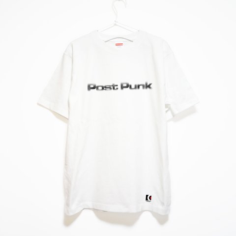 ポスト・パンクのマニアックな音楽系Tシャツ【ホワイト】やや厚めプレミアム生地 半袖クルーネック