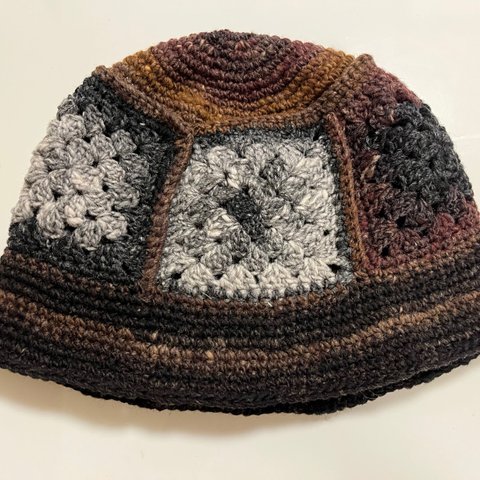 手編みニット帽子