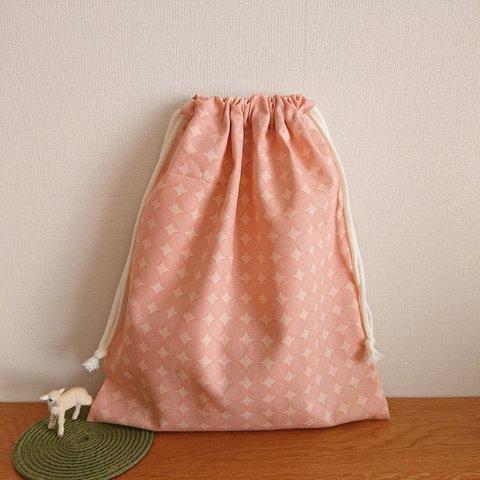 [お試し価格] お着替え袋 (33×28) ☆ ピンク ドット