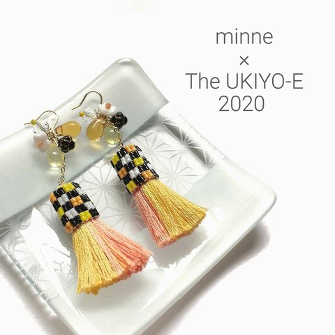 【花下美人】tassel × earrings【The UKIYO-E 2020】