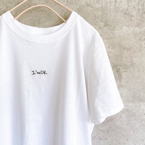 ワンポイント 刺繍Tシャツ サラッと汗を吸収 綿100% シンプルだけどオシャレT