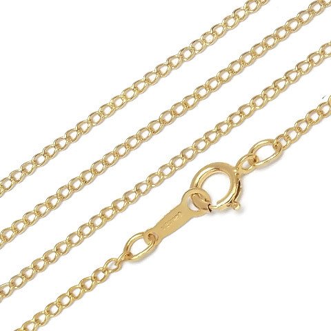 14KGF ネックレス 喜平チェーン 1.5mm 45cm【1コ販売】(14K-462NEK