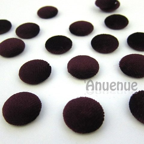 ベルベット カボション15mm　Deep wine red（ディープワインレッド）10個