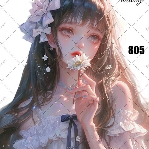 original sticker « no.805 »     //     人物ステッカー オリジナルステッカー